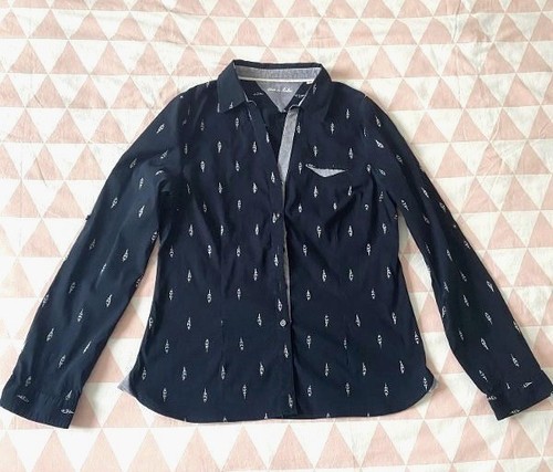Chemise femme bleu marine