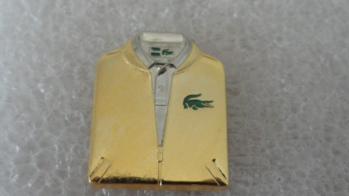 Pin polo lacoste dore - s,