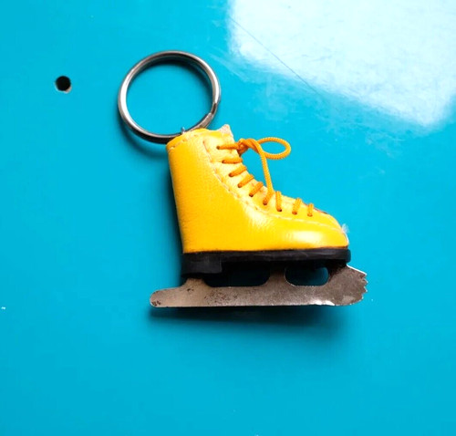 Vintage porte clés patin - clés,