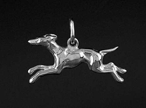 Pendentif chien levrier - pendentif,