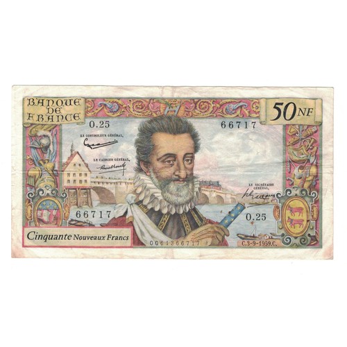 France nouveaux francs - 50,