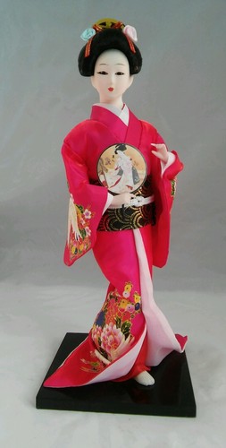 Japanese geisha doll box - doll,