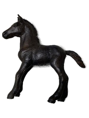 Schleich figurine poulain noir - schleich,