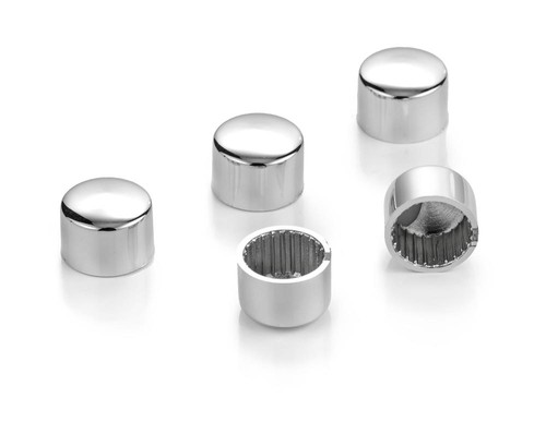 Couvre boulons chromé - chromé, 10