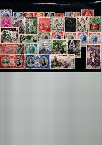 Lot monaco oblitere - 33,