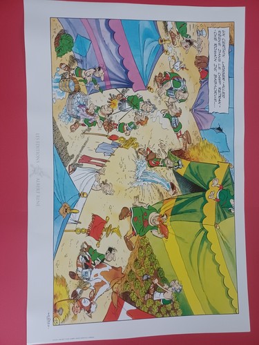 Sérigraphie astérix camp - astérix,
