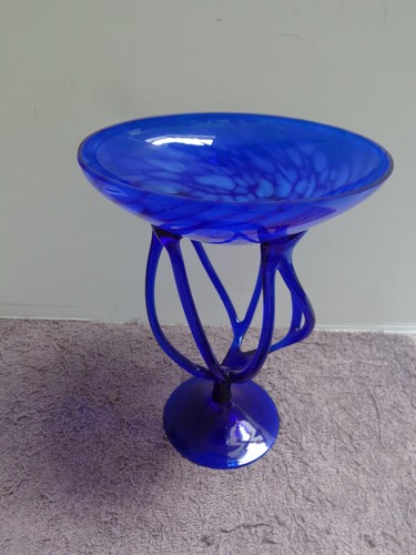 Coupe verre bleu cobalt style - coupe,