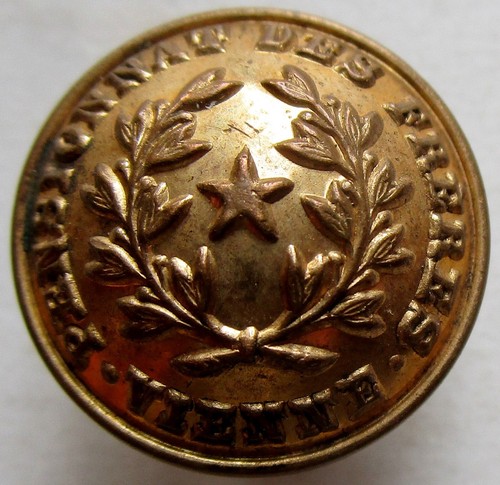 Bouton bombé métal - doré,