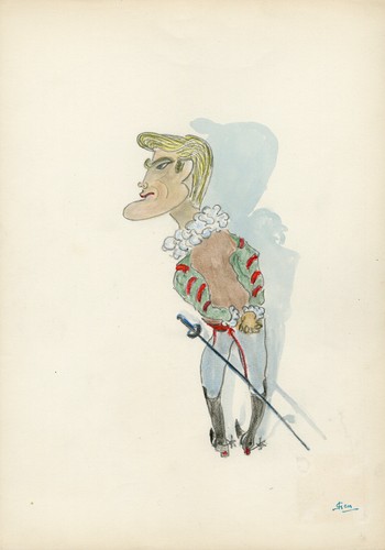 Jean marais caricature - "jean,