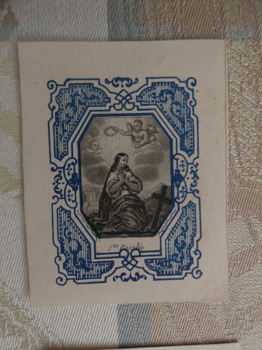 Image pieuse sainte rosalie
