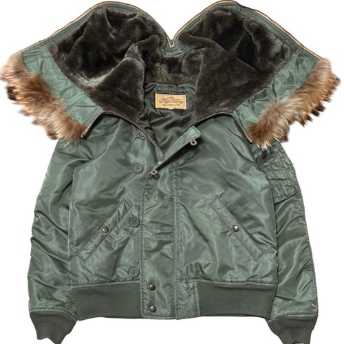 Avirex raccoon fur short - avirex,