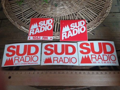 Anciens autocollants radio - anciens,
