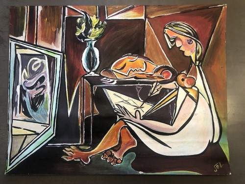 Tableau peinture cubiste