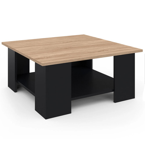 Table basse carrée eli - table, noire