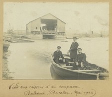 Bordeaux. Bacalan. Visite aux caissons à air comprimé. 1904. Médecine navale.