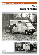RENAULT MASTER T 35 / VAN DEUX CHEVAUX / HEULIEZ AUGEREAU BROU  (28) FICHE