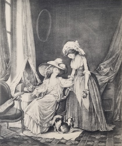 Estampe ancienne scène