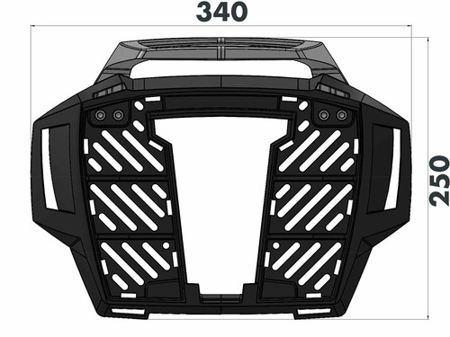 Support top case - , noir