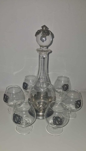 Carafe 6 verres à - &,