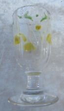 Petit verre à liqueur bleu à