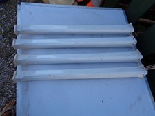 ancien Pieds fonte émaillé email blanc 1900 art nouveau table desserte 