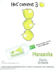 PUBLICITE ADVERTISING 125  2002  MARIE BRIZARD   Manzanita   liqueur