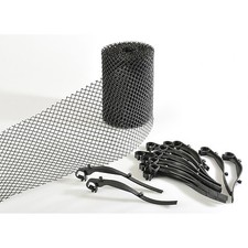 Grillage de protection pour gouttiere universel + 15 fixations