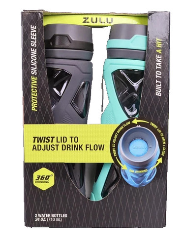 Zulu twist lid water bottles - lid,