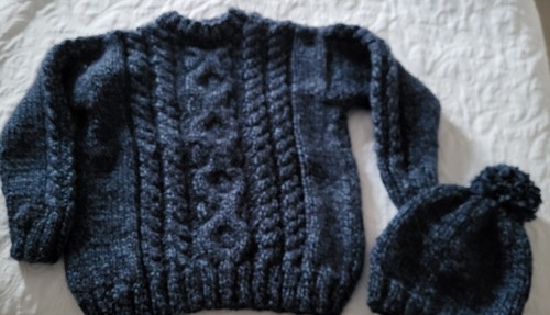 Pull chaud bonnet enfant - pull, de