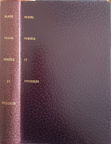 Les pensées blaise pascal - de,