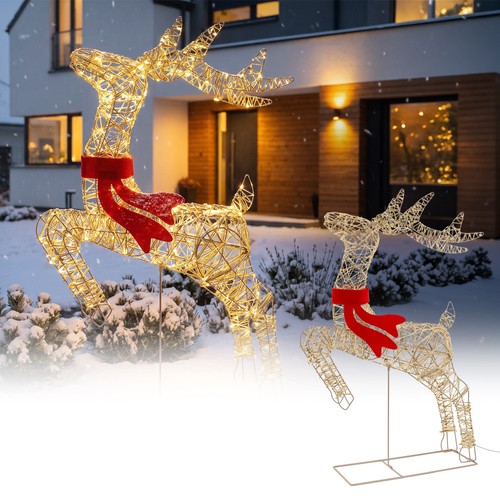 Renne noël lumineux cerf - noël,