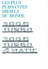 Catalogue Brochure Mercedes E W124 300 D Turbo / 4 Matic 01/1988 France