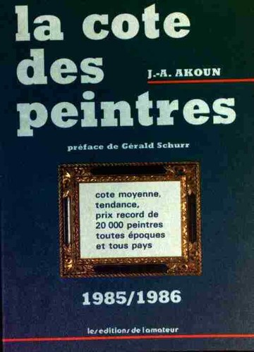 Cote des peintres 1985 1986 - la,