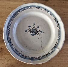 ANCIENNE PLAT EN FAÏENCE DE FORGES LES EAUX - XVIII/XIXEME SIECLE