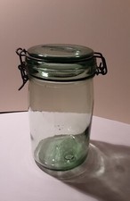 Ancien Bocal en verre vert
