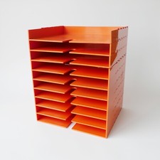 design  1970 porte papier bannettes vintage années 70 Art et Bureau