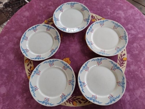 Assiette plate faience hbcm - assiette,