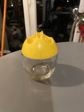 L’œuf Pyrex cuit œuf cuiseur bain marie cuisine vintage Orange années 70 verre