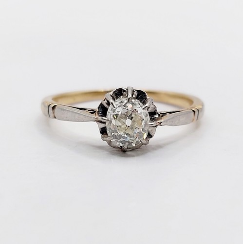 Bague solitaire art - , or