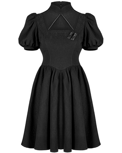 Robe jacquard lolita sombre - robe,