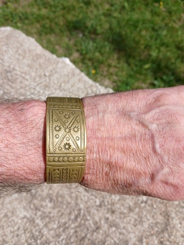 Bracelet bronze africain - bracelet,