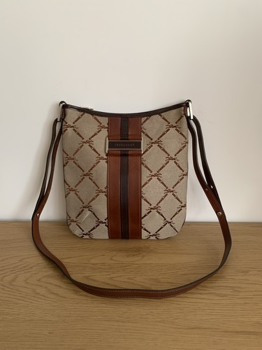 Sac besace longchamp toile - besace,