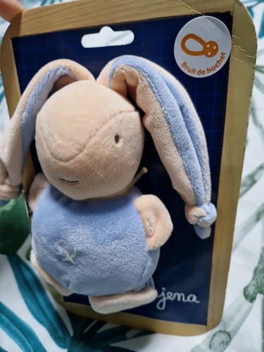 Doudou lapin bleu - lapin, ajena