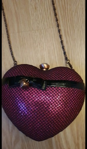 Jolie petit sac coeur - coeur, rose