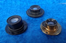 Lot objectifs en laiton avec  bague. Fonctionnels. Pour petites chambres.