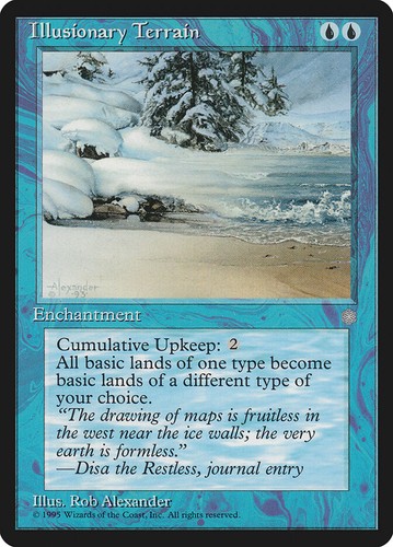 Illusionary terrain ice - illusionary, (077)