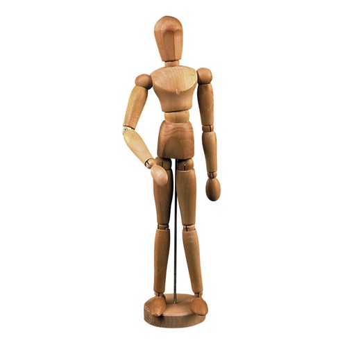Mannequin articulé bois - mannequin,