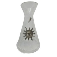 GRANDE CARAFE EN VERRE AVEC DECOR SOLEIL EN ETAIN 95%