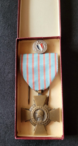Croix combattant bronze - du,