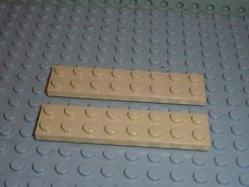 2 x LEGO Brick Tan 2x8